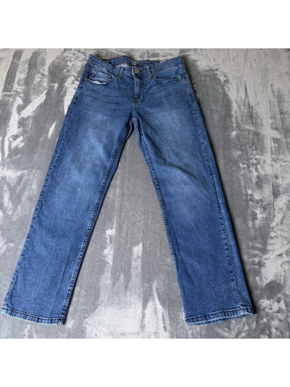 Chaps Men's Denim Straight Fit Blue Jeans 32x30 Medium Wash